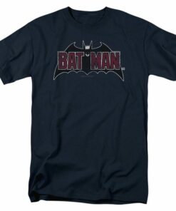 BATMAN VINTAGE BAT LOGO ON NAVY T-Shirt