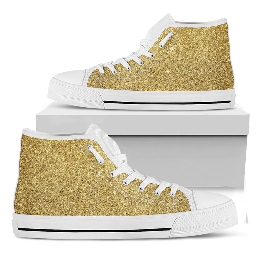 Gold Glitter Canvas Shoes