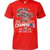 San Francisco 49Ers Back 2 Back 2023 Nfc West Champions Signature T-Shirt Two Sided