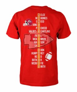 Kansas City Chiefs Super Bowl Tshirt 2023 2024 AFC Champs PL Sig Two Sided