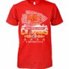 Kansas City Chiefs Super Bowl Tshirt 2023 2024 AFC Champs PL KC Cup Two Sided