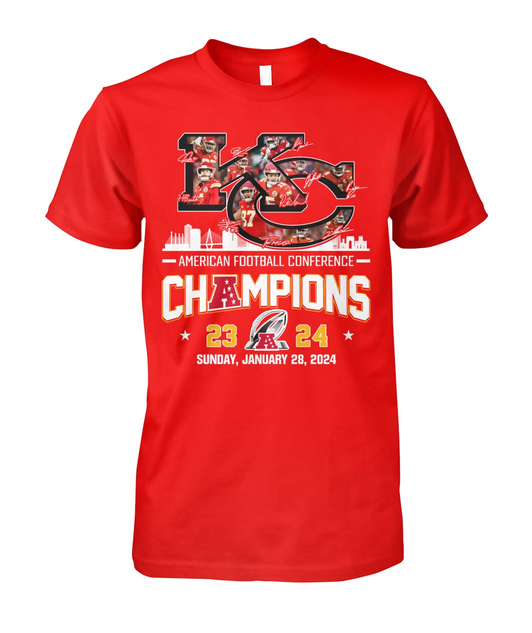 Kansas City Chiefs Super Bowl Tshirt 2023 2024 AFC Champs PL KC Cup Two