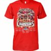 Kansas City Chiefs Super Bowl Tshirt 2023 2024 AFC Champs Two Sided