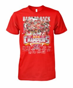 Kansas City Chiefs Super Bowl Tshirt 2023 2024 AFC Champs Black To Black