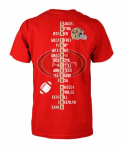 San Francisco 49Ers 2023 Nfc West Division Champions All Player Name Shirt Two Sided