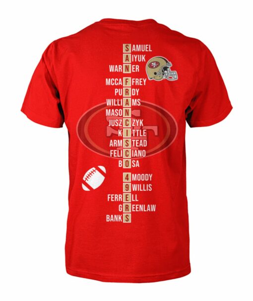 San Francisco 49Ers Super Bowl Tshirt 2023 Two Sided