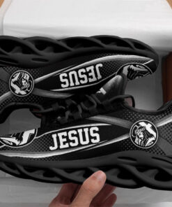 White And Black Jesus Running Sneakers Max Soul Shoes For Men And Women